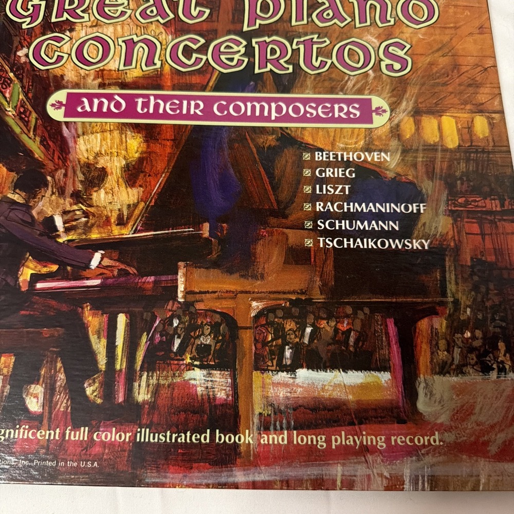 Walt Disney, 1965 Great Piano Concertos And Their Composers LP Record 3933 - Picture 11 of 16